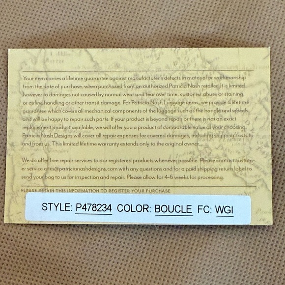 PATRICIA NASH Earth Tone Boucle 3-Piece Set Handbag Wallet Pouch - Picture 13 of 16